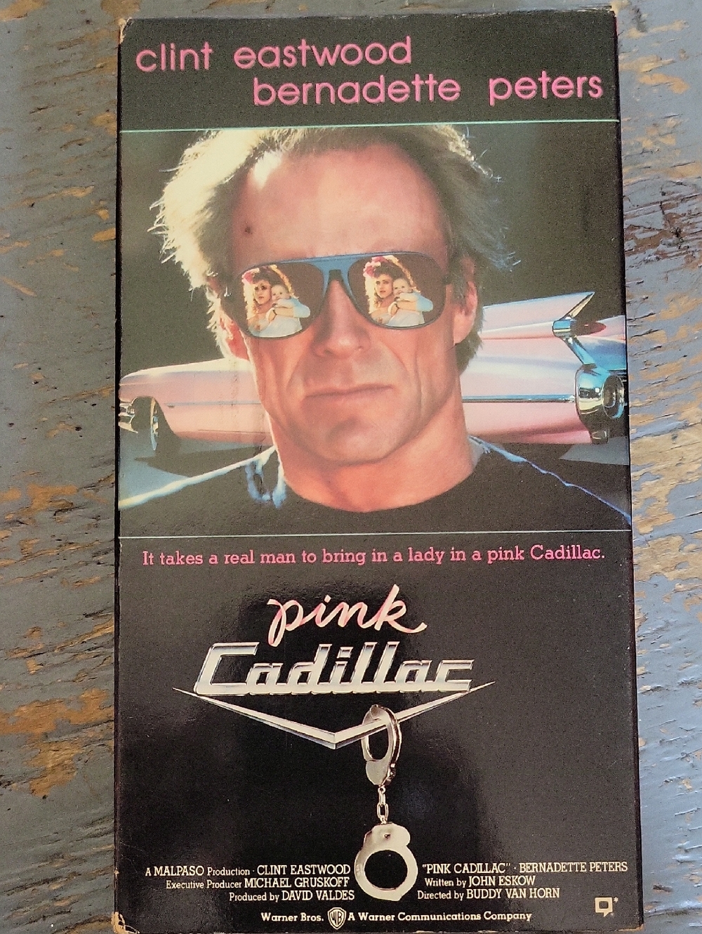 Pink Cadillac VHS Movie Cover